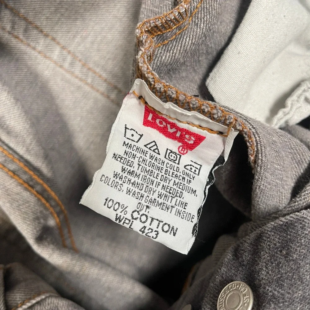 Vintage Levis 501xx Jeans Mens 34x30 Gray Denim Made in‎ USA Great Fade Y2K